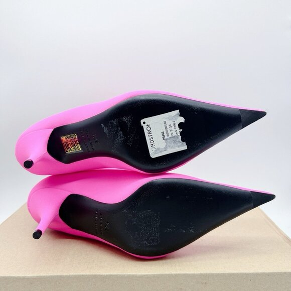 Balenciaga Knife Barbie Pink Pointed Toe Sock Boots Booties EU 37.5 US 7.5 $1290 - Picture 10 of 12